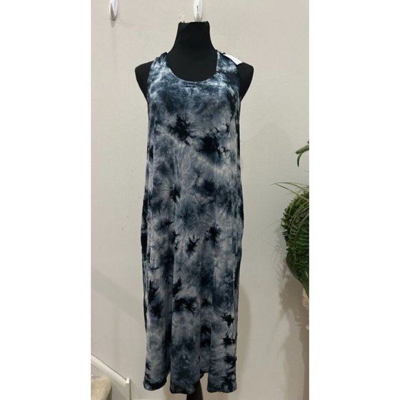 Lane Bryant Dresses & Skirts - NWT Lane Bryant Women's Blue Tie Dye Crochet Tank Dress Stretch Dress Size 18/20